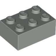 Lego kostka (kostička) 2x3, světle šedá (300252, 300202)